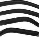 Window Visor Compatible with 2001-2006 Acura MDX, Acrylic Smoke Tinted & Semi-Transparent Sun Rain Wind Guards Shield Vent by IKON MOTORSPORTS, 2002 2003 2004 2005