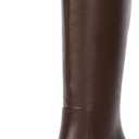 Knee High Boots for Women 3-Inch Chunky Heel Pointed Toe Side Zipper Fall Boots Dressy Comfortable Fashion (8.5, Dark Brown)