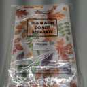 Supervitae 100 Pcs Thanksgiving Fall Bags 8 x 11.8 Inch Bulk Plastic Candy Cookies Treat Goody Bags with Handles for Fall Autumn Party Gift Favor Supplies