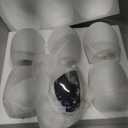 MyGift Modern Stemless Wine Glass Set of 6, White or Red Wine Glasses with Silver Metallic Bottom Angled Design