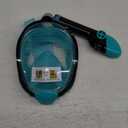 Greatever G2 Full Face Snorkel Mask with Latest Dry Top System,Foldable 180 Degree Panoramic View Snorkeling Mask with Camera Mount,Safe Breathing,Anti-Leak&Anti-Fog