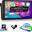 [2+64G] Android Car Radio for BMW 3 Series 1999-2005(E46) - Wireless Carplay and Android Auto - 9 Inch Touch Screen Car Stereo with Multiple Themes/GPS/WiFi/SWC/Bluetooth + AHD Backup Camera
