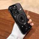 LXK Magnetic Invisible Stand for iPhone 16 Pro Max Case 6.9" Compatible with MagSafe, Military-Grade Protection, with Camera Protector, Clear Scratch-Resistant Back Cover for 16 ProMax,Black Titanium/Clear