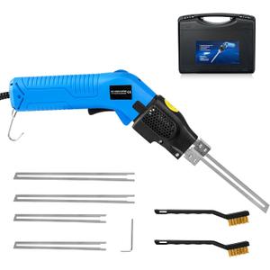 Toemics Toemics Electric Hot Knife Foam Cutter – 200W Styrofoam Cutting Tool, 4 Adjustable 50-500°C Blades for Polystyrene, Sponge, Crafts, and Insulation (Blue)