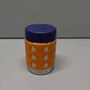 LunchBots Thermal 12 oz Triple Insulated Thermo - Hot 6 Hours or Cold 12 Hours - Leak Proof Thermo Soup Jar - All Stainless Interior - Navy Lid - Green Dots