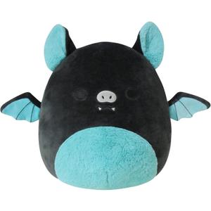 Squishmallows 12-Inch Aldous Teal and Black Fruit Bat - Medium-Sized Ultrasoft Official Kelly Toy Plush
