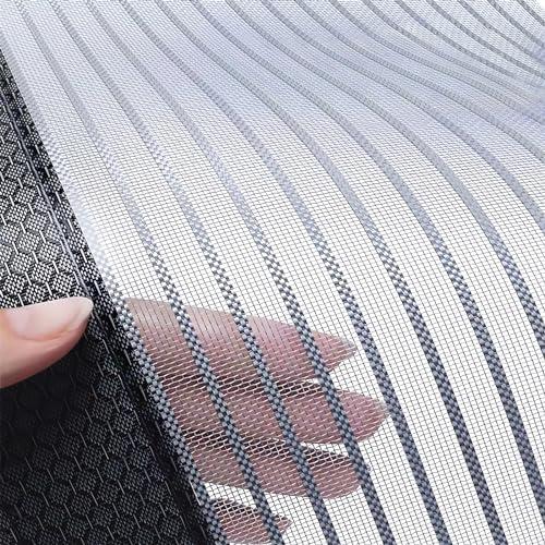 Heavy Duty Door Screen Magnetic Closure, LOVIGA Thickened Fiberglass Screen Door Mesh, Self Sealing, Tear Resistant, Easy Assemble, Fine Mesh Keep Bugs Out Fit Door Size 36 Inch X 80 Inch Black