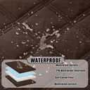 Smiry Waterproof Dog Bed Cover Blanket 40x50, Soft Reversible Pet Blanket, Washable Leakproof Cats Dogs Couch Cover for Sofa, Couch, Furniture, Chocolate/Chocolate
