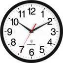 Rohioue Atomic Wall Clock, Modern 14 Inch Battery Operated Wall Clocks, Analog Clock for Living Room, Office, Home, Bedroom, Kitchen, Bathroom(Black)