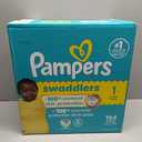Pampers Swaddlers Diapers, Size 1 (8-14 lbs), 164 Count, Absorbent, Keeps Baby Dry and Comfortable, Skin Safe Disposable Baby Diaper