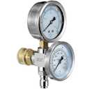 JOEJET Pressure Washer Gauge, Pressure Washer Pressure Gauge and Temperature Gauge, 2-in-1 Pressure Gauge for Pressure Washer, 3/8 Inch Quick Connect, 6000 PSI, 500 F