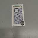 for iPhone 12 Case, Vintage Botanical Pattern with Blue Flowers, Military-Grade Drop Protection, Floral Soft Slim TPU Protective Cover with Camera Protection for Women & Girls