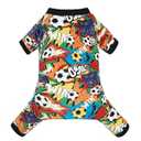 CuteBone Fleece Dog Christmas Pajamas Clothes Puppy Jammies Pet Apparel Cat Onesie for Chihuahua Yorkie Frenchies P315S (Small