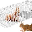 Rat Trap Humane Animal Live Cage, Mouse Traps No Kill Live Catch and Release One - Reusable,Mice,Chipmunks,Squirrels,Weasel and More Rodents Mousetrap Trap for Indoor Outdoor Use
