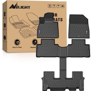 Nilight TPE Floor Mats for 2020 2021 2022 2023 2024 2025 Hyundai Palisade with Bucket Seats,All Weather Custom Fit Heavy Duty Floor Liners