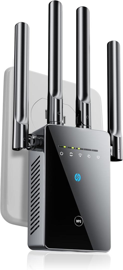 2026 WiFi Extender, WiFi Signal Booster Cover up to 14770 sq.ft for Home, New Gen 6X Faster Internet Extender WiFi Booster w/Ethernet Port, Wireless WiFi Repeater Works with 99% Router, Easy Setup