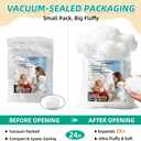 Welacer Polyfill Stuffing, Fluffy Pillow Stuffing for Stuffed Animals, DIY Plush Toys, Cushions, Cloud Decorations, Premium Original White Polyester Filling for Crochet Crafts,20lb/320oz