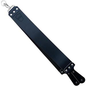 Parker Latigo Leather Straight Razor Strop, Black, 3 x 27 Inches