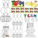 Yinkin Employee Appreciation Gifts Bulk Team Appreciation Pins and Keychain with Thank You Card for Staff Coworker