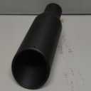 A-KARCK Exhaust Tip 2.5 Inch Inlet, 2.5" Inlet 4" Outlet 12" Long Black Coated Finish Muffler Tip For Truck Tailpipe, Stainless Steel Rolled Edge