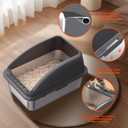 KITCATY 2PACK Stainless Steel Cat Litter Box, 20" L x 13.8" W x12 H Metal Kitty Litter Box with Lid, Never Absorbs Odors, Leak-Proof, Non-Sticky, Easy to Clean, with Scoop