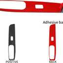 Compatible with Carbon Fiber Lift Window Adjustment Panel Trim Cover Interior Decoration Sticker for Hyundai Elantra 2021 2022 2023 2024 (6PCS Black)