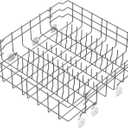 Upgraded 808602302 Dishwasher Lower Rack Compatible with Frigidaire Dishwasher Rack Parts,808602302 5304535768 154432601 FDB1050RES0 Frigidaire Kenmore Dishwasher Bottom Rack Replacement with Wheel