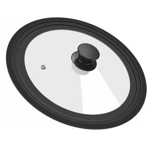 Universal Lid for Pots Pans and Skillets, 8.5&9.5&10.5 inch, Diameter Cookware, Silicone Replacement Pan Lid Pot Lids for Frying Pans, Cast Iron,Tempered Glass Lid