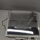 Vinyl Record Player with 2 Stereo Speakers BeltDriven Vintage Turntables 3 Speed 3 Size Wireless Bluetooth Playback AUXin RCA Out Headphone LP Vinyl Players Auto Stop Fashion White