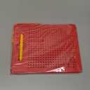 Magnetic Drawing Board for Kids & Toddlers with Beads and Magnet Stylus Pen - Magnetic Tablet Toy for Airplane & Car Ride Activities for Kids (Square Red)