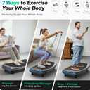 MERACH Vibration Plate Exercise Machine, 7-in-1 4D Vibration Plate with Glide, Swing & Massage, Vibrating Plates with Whole Body Workout Sculpting Platform for Home Fitness for Women Men