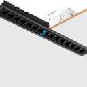 20W 3000K 1200LM Linear Recessed Light,TRIAC/ELV/0-10V Dimmable(Black), 1Pack