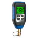 Digital Vacuum Gauge, HVAC Micron Vacuum Gauge Tester, 1/4" Flare, 0-30000 Microns Range, 2% Accuracy, 7/16-20UNF Interface, 4 Units Switch