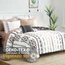 Geniospin Queen Comforter Set - 7 Pieces Reversible Bedding Set, Western Bed in A Bag, Lightweight Soft Aztec Bedding, All Season Bed Comforter Set with Sheets, Pillowcases & Shams