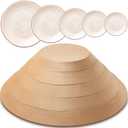 Sunnychicc 3 Pcs Ceramic Mold for Clay Wooden Pottery Clay Molds for Pottery Ceramic Plate for Slump Tools for Handbuilding Craft(Round,6.14-10.87")