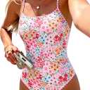 DaiLiWei One Piece Swimsuit Women Tummy Control Bathing Suit Modest Slimming Swim Suits Cute Floral Swimwear Teens 2026
