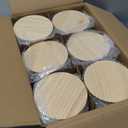 SHOWIN 18 OZ Thick Candle Jars for Making Candles 6 Pcs, Empty Jars with Wood Lids for Candle Making, Sample Container,Matte White