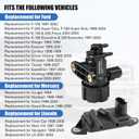 EGR Pressure Feedback Sensor DPFE15 + EGR vacuum solenoid valve vs63 Replacement for Ford F-150 E-150,E-250,Explorer,Ranger,Escape,Mustang,Lincoln Town Car,Mercury Cougar,F77Z9J460AB, F77Z9J460AB