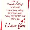 3 x IDU Valentines Day Card,Valentines Day Cards Gifts for Him Her,Valentines Day Card for Husband Wife Boyfriend Girlfriend Fiance Fiancee Men Women with Elegant Love Message