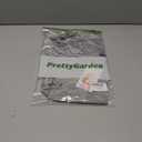 PRETTYGARDEN Women's Summer Spaghetti Strap Tank Tops Sleeveless Camisole Blouses Asymmetrical Going Out Basic Tank Shirt (Gray, M)