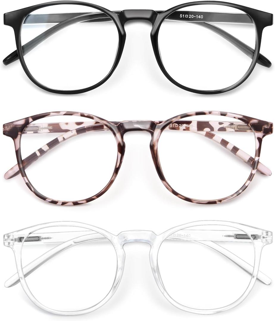 IBOANN Iconic Blue Light Glasses for Woman - Computer Glasses 99% Blue Light Blocking - Anti Eyestrain & UV Glare Protection