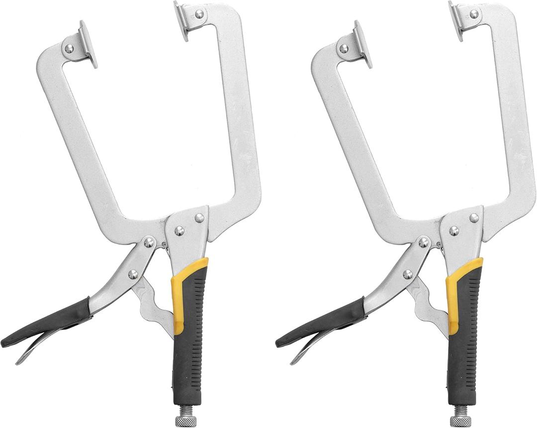 15" Locking C-Clamp with Larger Swivel Pads, XD-C15-003 (2 pieces in a pack)