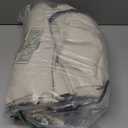 Light Beige Pinch Pleated 100% Blackout Linen Bedroom Curtains 96 Inch Length Double Layer Pleat Curtains Ring Hooks Back Tab Black Out Room Darkening Drapes 96 Inches Long Living Room Oatmeal (40"W x 96"L (Pack of 2))