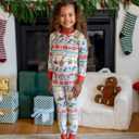 SPONGEBOB Family Matching Christmas Pajamas Set for Holiday Mommy and Me Cartoon Print Cozy Sleepwear for Kids & Adults (4-5T, White)