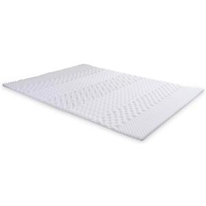 1.25 Inch 7-Zone Mattress Topper for Twin and Twin XL Beds  Soft Supportive Layer with Breathable Pattern Design for Enhanced Rest and Added Comfort