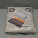 BGment Oatmeal Linen Curtains for Living Room 84 Inch Length - French Country Leaf Jacquard Botanical Pattern Cottage Core Vintage Light Filtering Grommet Window Curtains 2 Panels, Each 52 Inch Wide