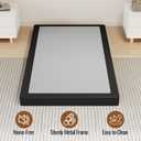 Twin Size 5 Inch Box Spring - Heavy Duty Metal Mattress Foundation (2500lbs Capacity), Noise-Free, Easy Assembly