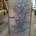 Abstract Large Wall Art Decor 29"x58" Blue White Wall Art For Living Room