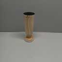 Round Beaded Pedestal Stand, Wood, 4 x 10 Inch