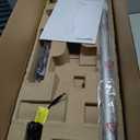 Amazon Basics Upright Bagless Vacuum Cleaner for Carpet and Hard Floors, With Crevice and Upholstery Tools, Detachable Handle, Lightweight (8.4 lbs), 1.7L Dust Cup, 720W, 25ft Cord, Black/White